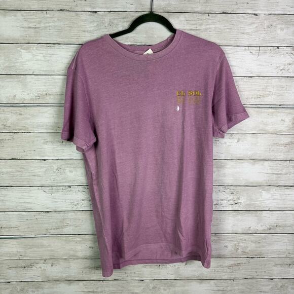 Pacsun El Sol Crew Neck Tee Shirt Purple Size Large - Picture 1 of 5